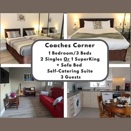 Coaches Corner - Relaxing Summer - Modern Accessible - Sleeps 3 - Near Town - Free Parking Castleblayney